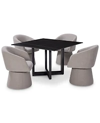 5 Pc. Dining Set (Emila Square Table & 4 Korder Chairs), Created for Macy's