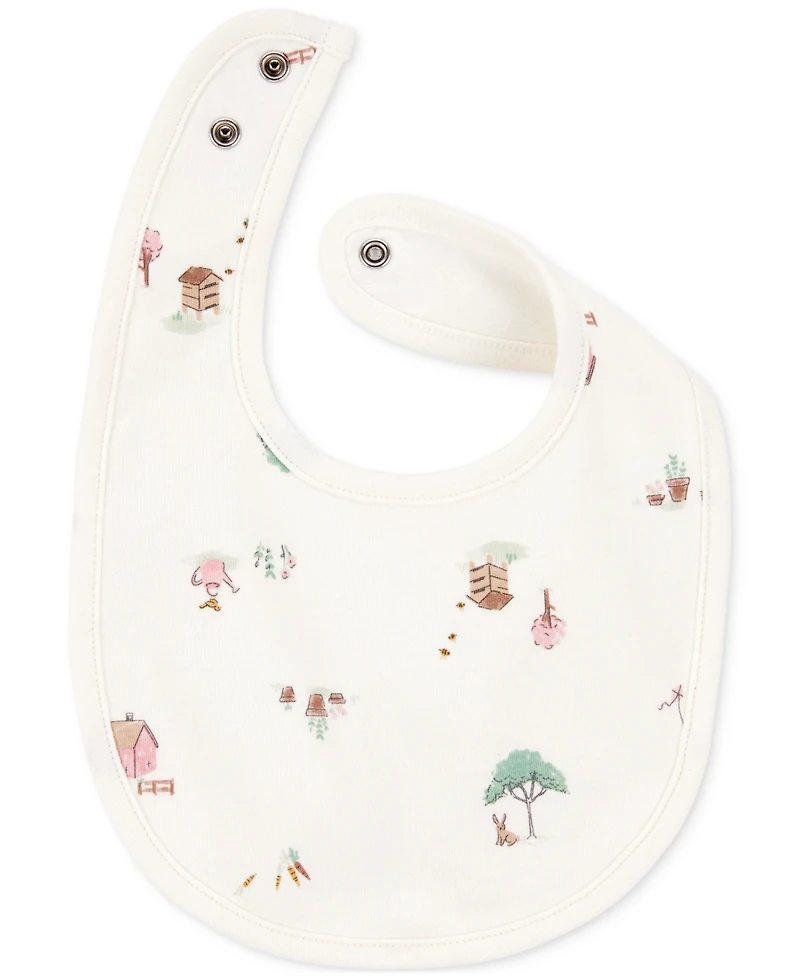 Carter's Baby Girls Floral Bibs, 3 Pack