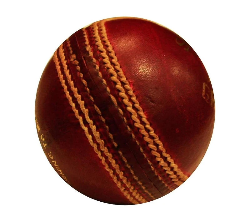 Amber Fight Gear Premium Super County Cricket Leather Ball Durable Handmade Alum-Tanned Leather Natural Cork Core 6/7 Layers Wool 5 Ply Stitching 4-Pi