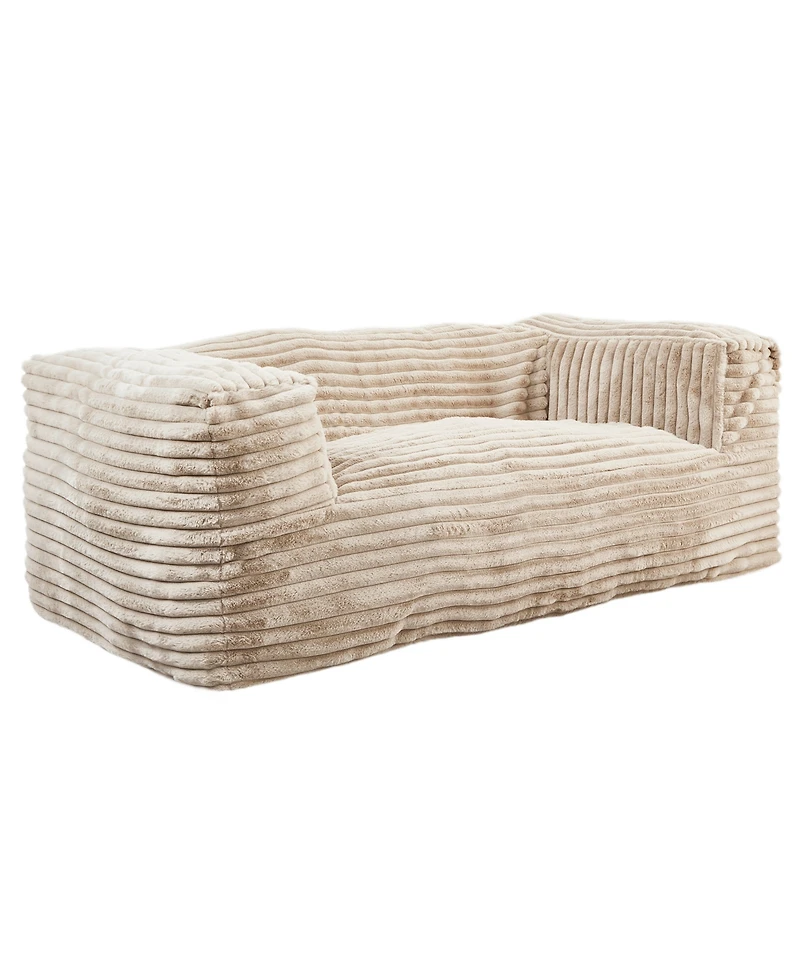 Primo International 26" Corduroy Foam Bean Bag Sofa