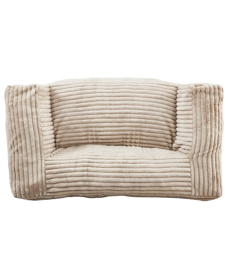Primo International 26" Corduroy Foam Bean Bag Sofa
