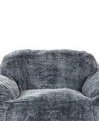 Primo International 30" Tore Faux Fur Foam Bean Bag Chair