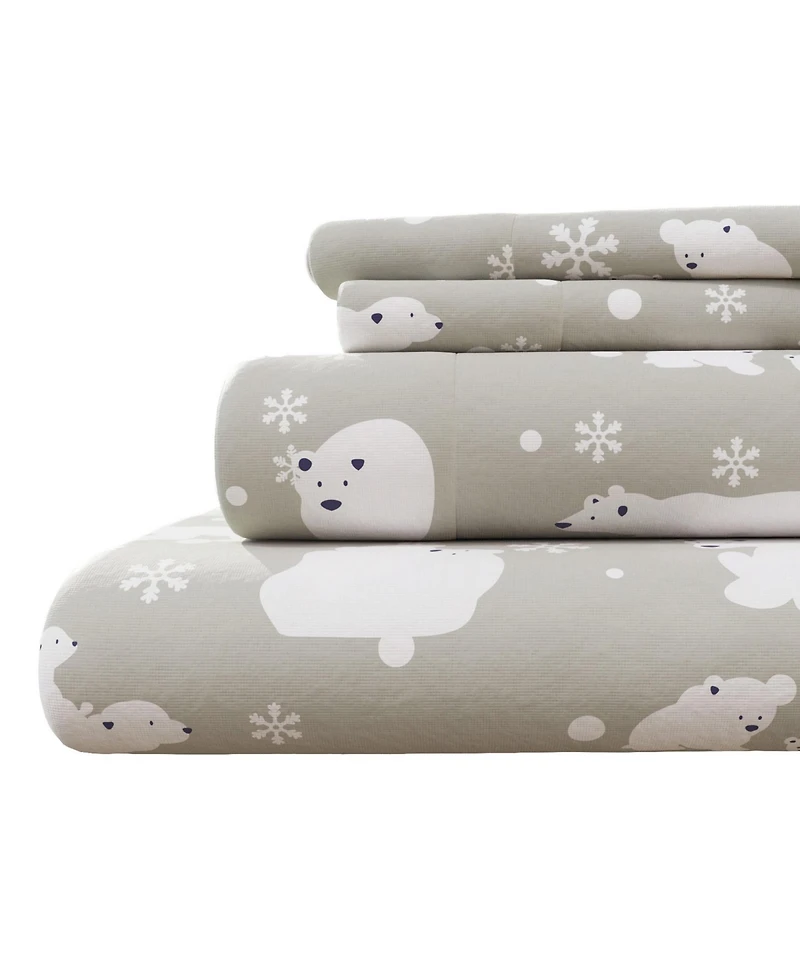 Linery & Co. Ultra-Soft Turkish Cotton Flannel Lodge Print Sheet Set