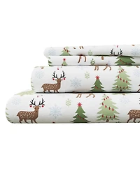 Linery & Co. Ultra-Soft Turkish Cotton Flannel Lodge Print Sheet Set