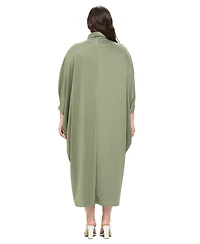 L I V D Plus Size Potter Cape Kaftan Midi Dress