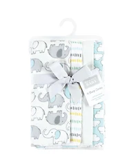 Hudson Baby Unisex Comfortable Cotton Poly Flannel Baby Burp Cloths Set