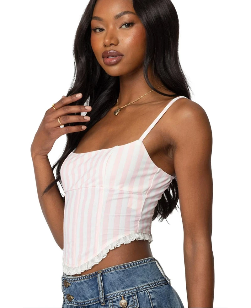 Edikted Women's Marlen Striped Corset