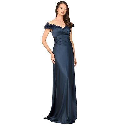 Lara Women's Off Shoulder Satin Gown