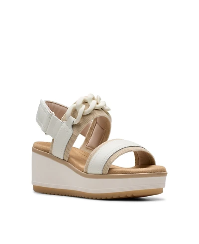 Clarks Collection Women's Wrenly Eve Wedge Sandals