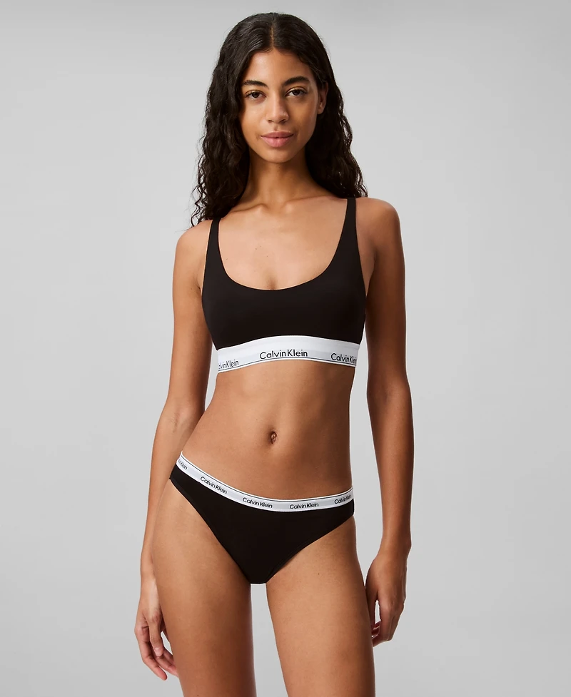 Calvin Klein Women's Modern Cotton Lightly Lined Bralette QF7586