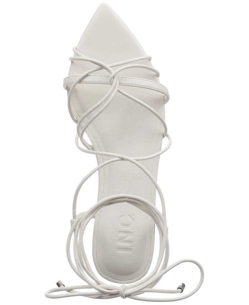 I.n.c. International Concepts Women's Kharmaa Lace-up Flat Sandals, Exclusively at Macy's
