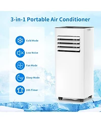 Zafro 8,000 Btu Portable Air Conditioners Cool Up to 350 Sq.Ft, 4 Modes Portable Ac with Remote Control/Large Led Display/24Hrs Timer/Installation Kit