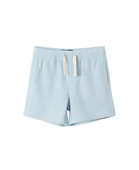 Andy & Evan Toddler Boys Toddler/Child Lt Blue Textured Polo and Shorts Set