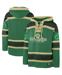 '47 Brand Men's Kelly Green Vegas Golden Knights St. Patrick's Day McLucky Superior Lacer Pullover Hoodie