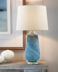 Ink+Ivy 28" Aquaviva Confetti Glass Table Lamp