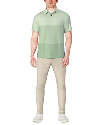 Pga Tour Men's Distressed Stripes Polo Shirt