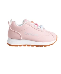 Bebe Toddler Girls Lace Charms Metallic Logo Shoe