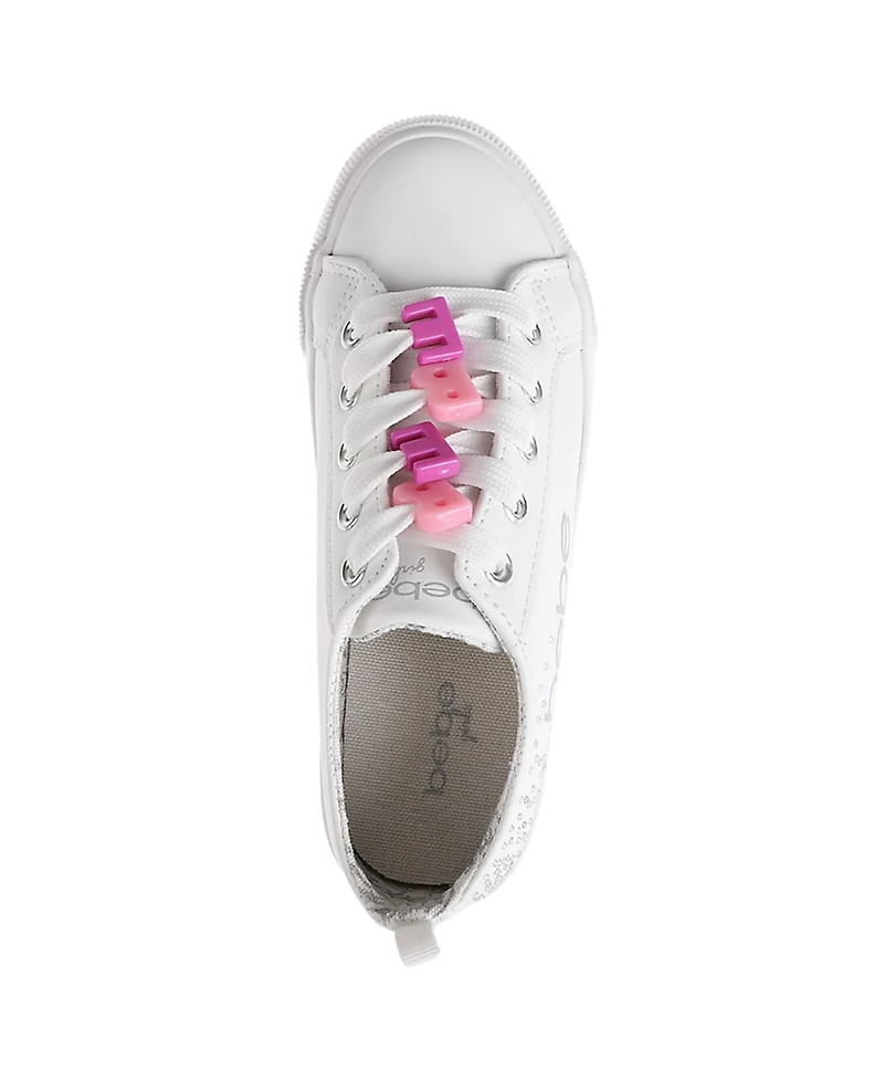 Bebe Toddler Girls Rhinestone Laces Sneakers