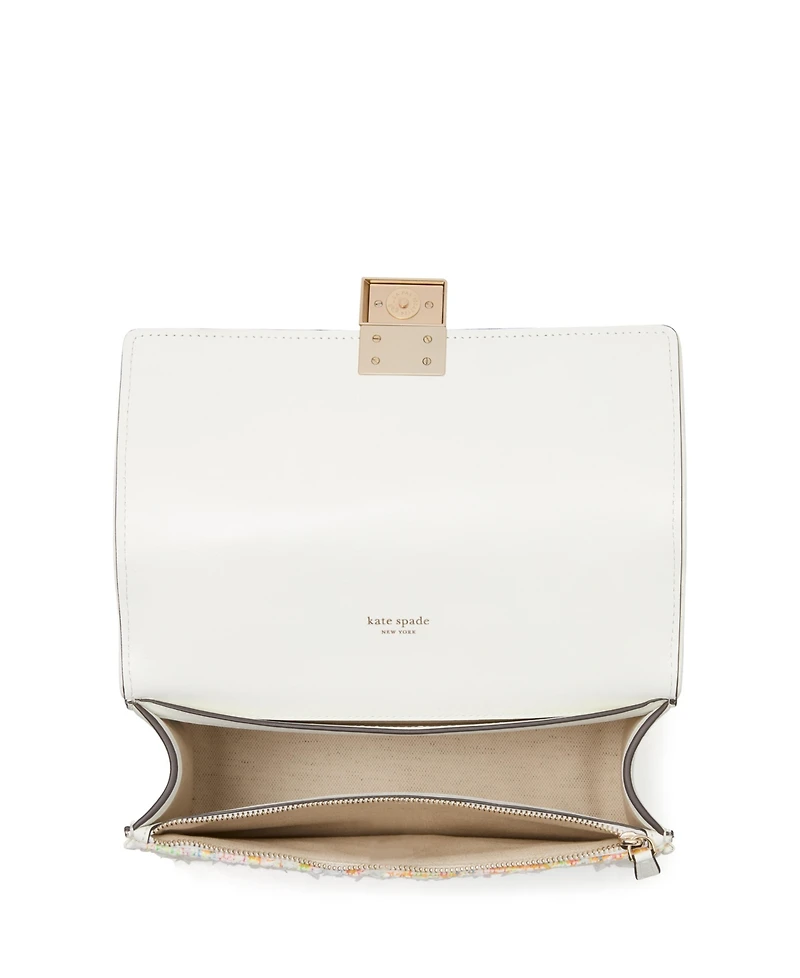 Kate Spade New York Deco Tweed Chain Strap Mini Shoulder Bag