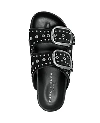 Marc Fisher Ltd Women's Sayge Studded Double Band Flatform Sandals