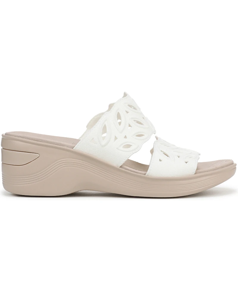 LifeStride Women's Delight Washable Slide Wedge Sandals