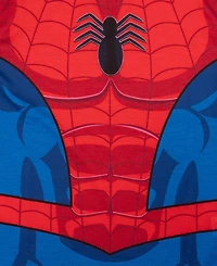 Marvel Little & Big Boys Spider-Man Short-Sleeve Top Shorts Pajamas, 2 Piece Set