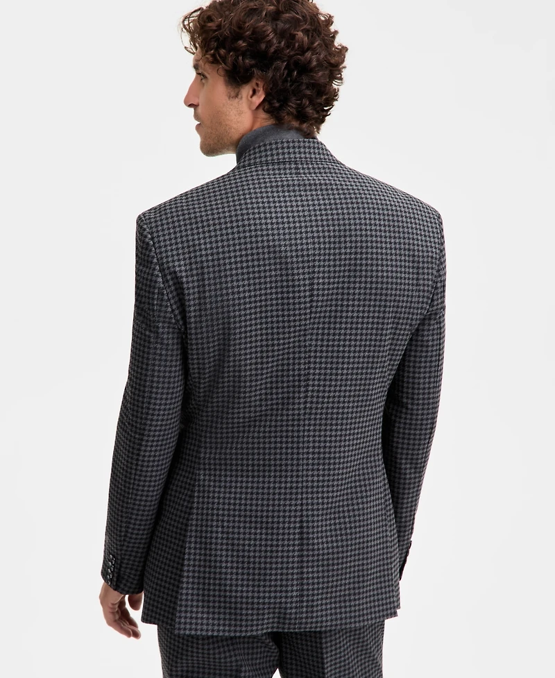 Tayion Collection Men's Classic-Fit Houndstooth Suit Separate Jacket