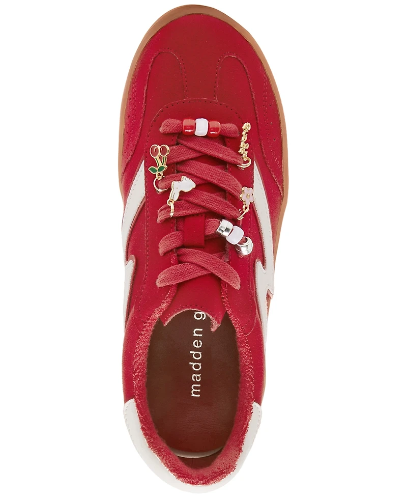 Madden Girl Giia-c Charms Lace-Up Low-Top Sneakers