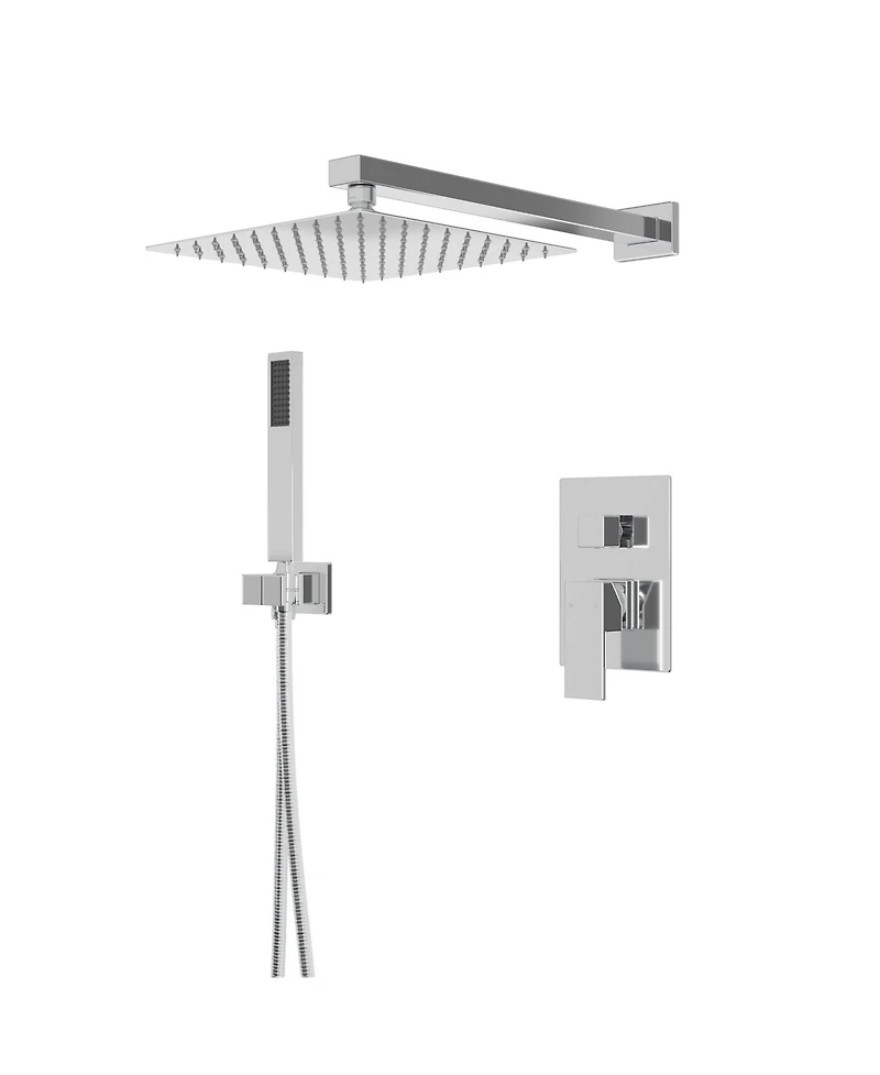10 Inch Square Bathroom Shower Combo Set