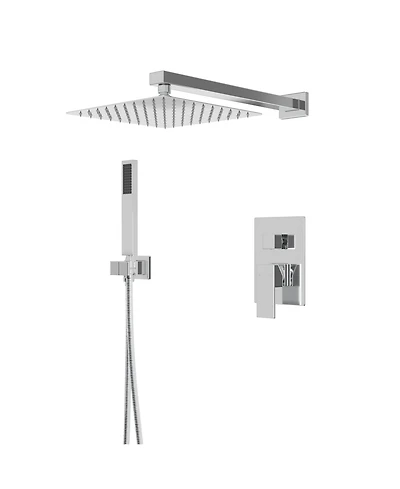 10 Inch Square Bathroom Shower Combo Set