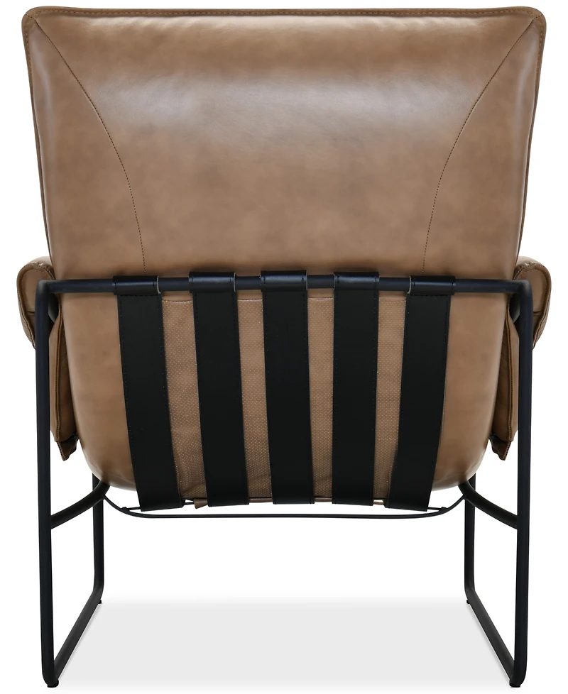 Briannie Leather Accent Chair, Exclusively at Macy's