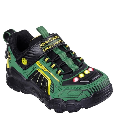 Skechers Little Boys John Deere: Adventure Track Rugged Brights Light-Up Fastening Strap Casual Sneakers from Finish Line