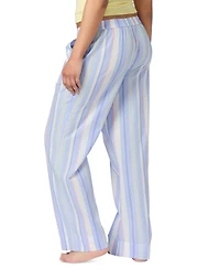 Gap Women's Striped Poplin Pajama Pants, Exclusively at Macy's