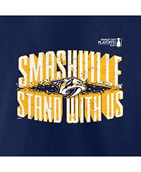 Fanatics Men's Navy Nashville Predators 2024 Stanley Cup Playoffs Slogan T-Shirt