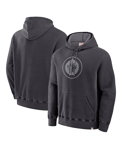 Fanatics Men's Black Winnipeg Jets Made Canada Pullover Hoodie