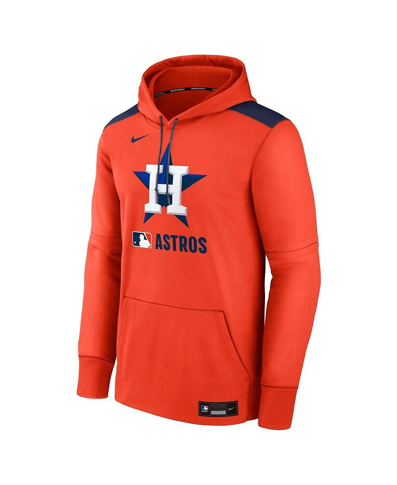 Nike Men's Orange Houston Astros Authentic Collection Performance Pullover Hoodie