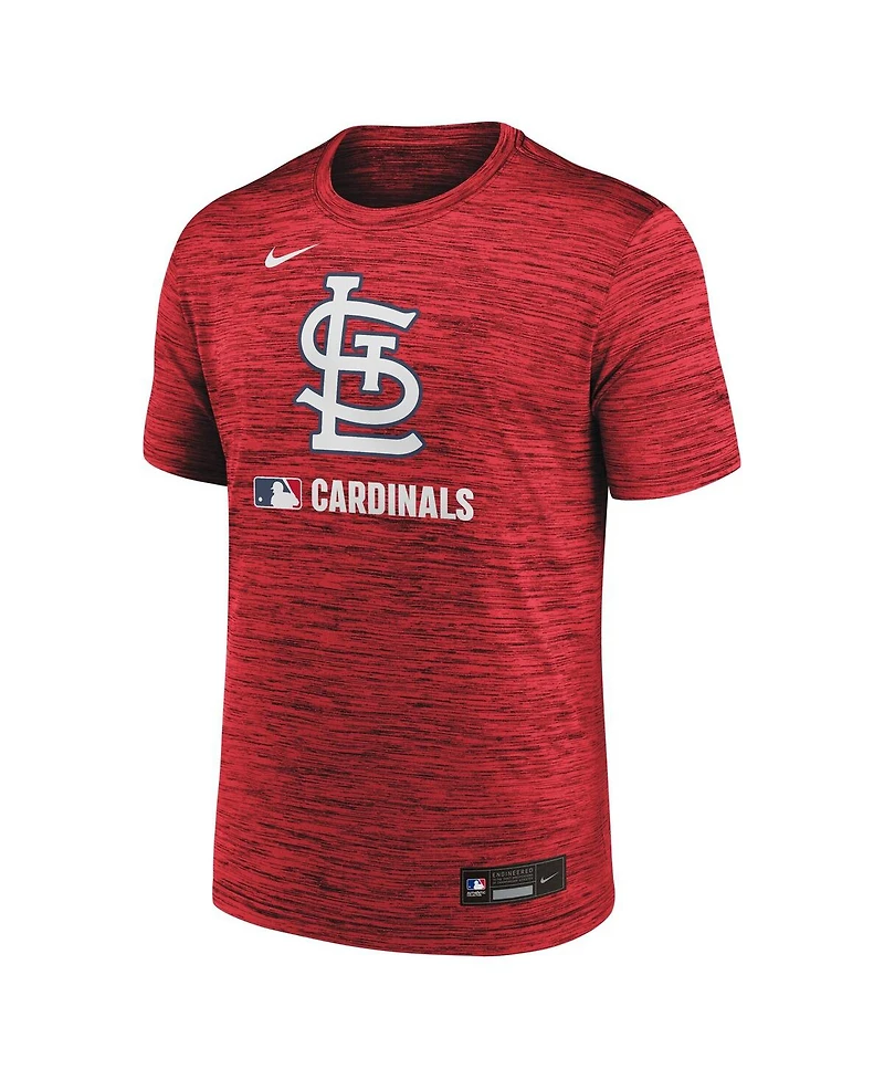 Nike Men's Red St. Louis Cardinals Authentic Collection Velocity Performance Practice T-Shirt
