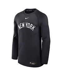 Nike Men's Navy New York Yankees Authentic Collection Game Time Raglan Performance Long Sleeve T-Shirt