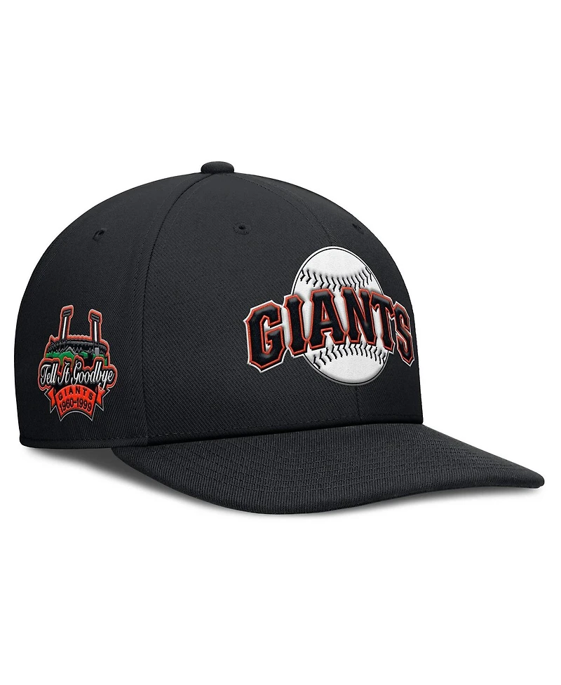 Nike Men's Black San Francisco Giants Pro Performance Snapback Hat