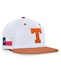Nike Men's White Texas Longhorns On-Field Dugout True Performance Fitted Hat