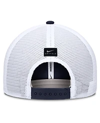 Nike Men's Navy Michigan Wolverines 2025 Dugout Coaches Rise Performance Trucker Adjustable Hat