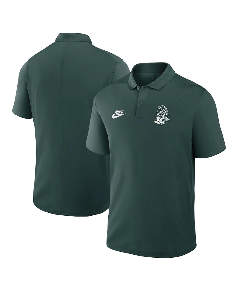 Nike Men's Green Michigan State Spartans Primetime Victory Legacy Vault Logo Performance Polo Shirt
