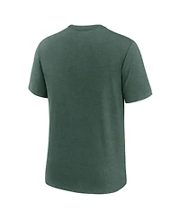 Nike Men's Green Michigan State Spartans Arch Over Logo Tri-Blend T-Shirt