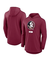 Nike Men's Garnet Florida State Seminoles Lightweight Performance Long Sleeve Hoodie T-Shirt