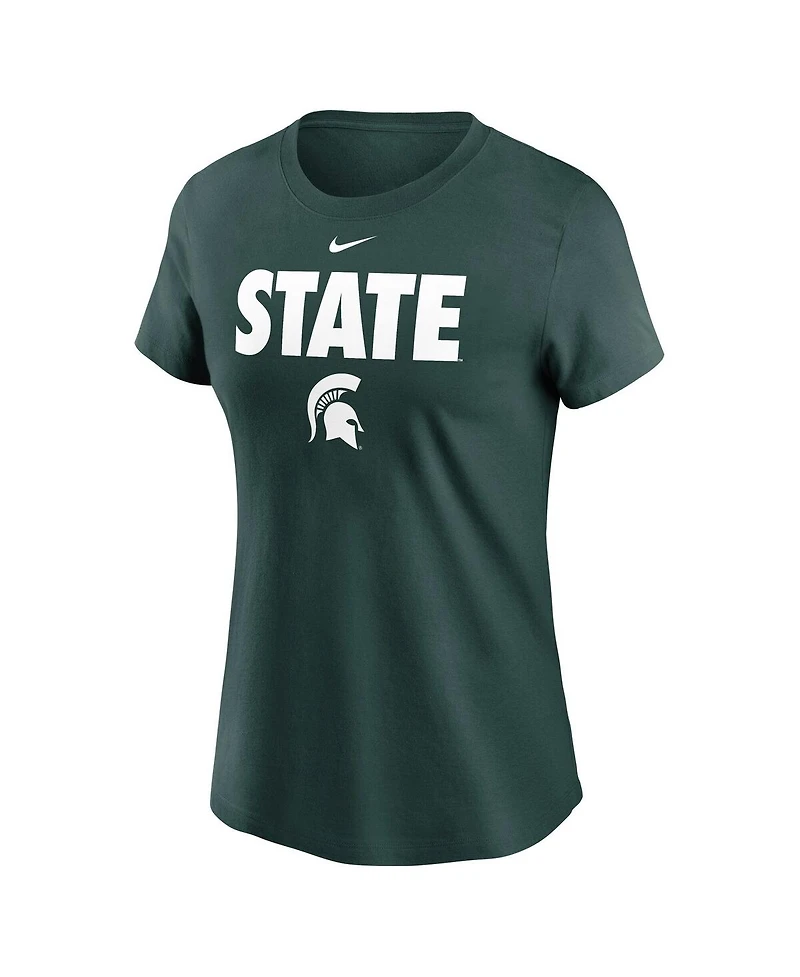 Nike Women's Green Michigan State Spartans Local Ultimate Chant T-Shirt