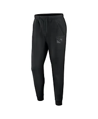 Fanatics Men's Black New York Rangers Authentic Pro Road Fleece Sweatpants