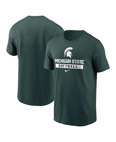 Nike Men's Green Michigan State Spartans Softball T-Shirt