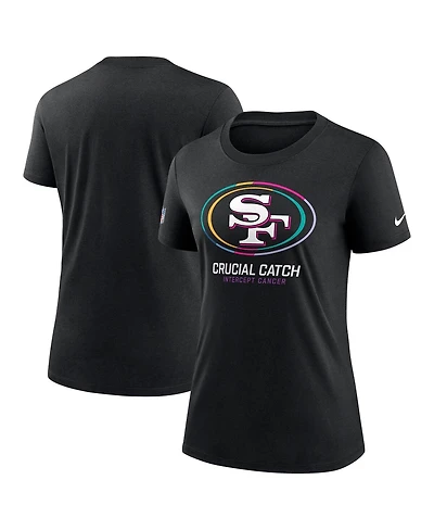 Nike Women's Black San Francisco 49ers 2024 Nfl Crucial Catch Tri-Blend T-Shirt