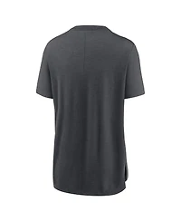 Nike Women's Heather Charcoal Toronto Blue Jays Authentic Collection Early Work Tri-Blend T-Shirt