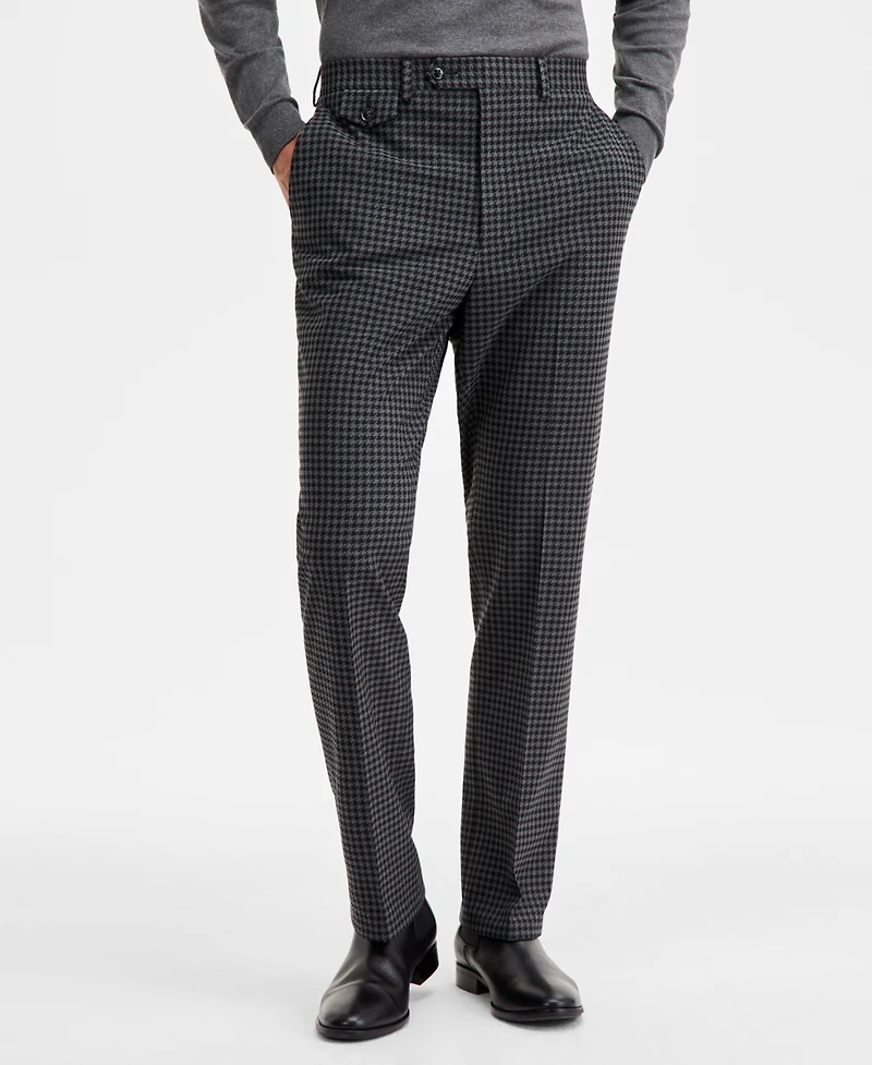Tayion Collection Men's Classic-Fit Houndstooth Suit Separate Pants